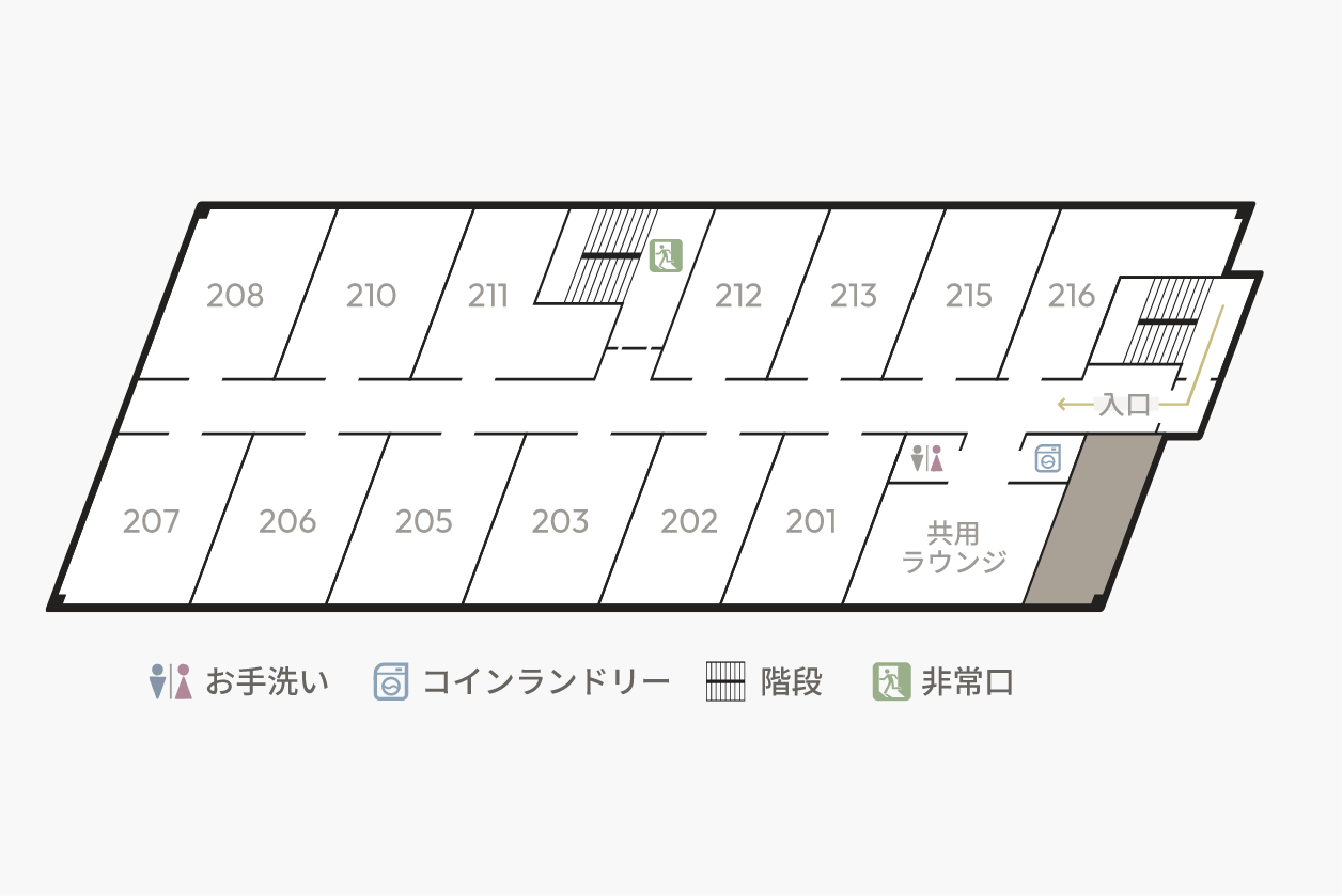 設備紹介：フロアマップ